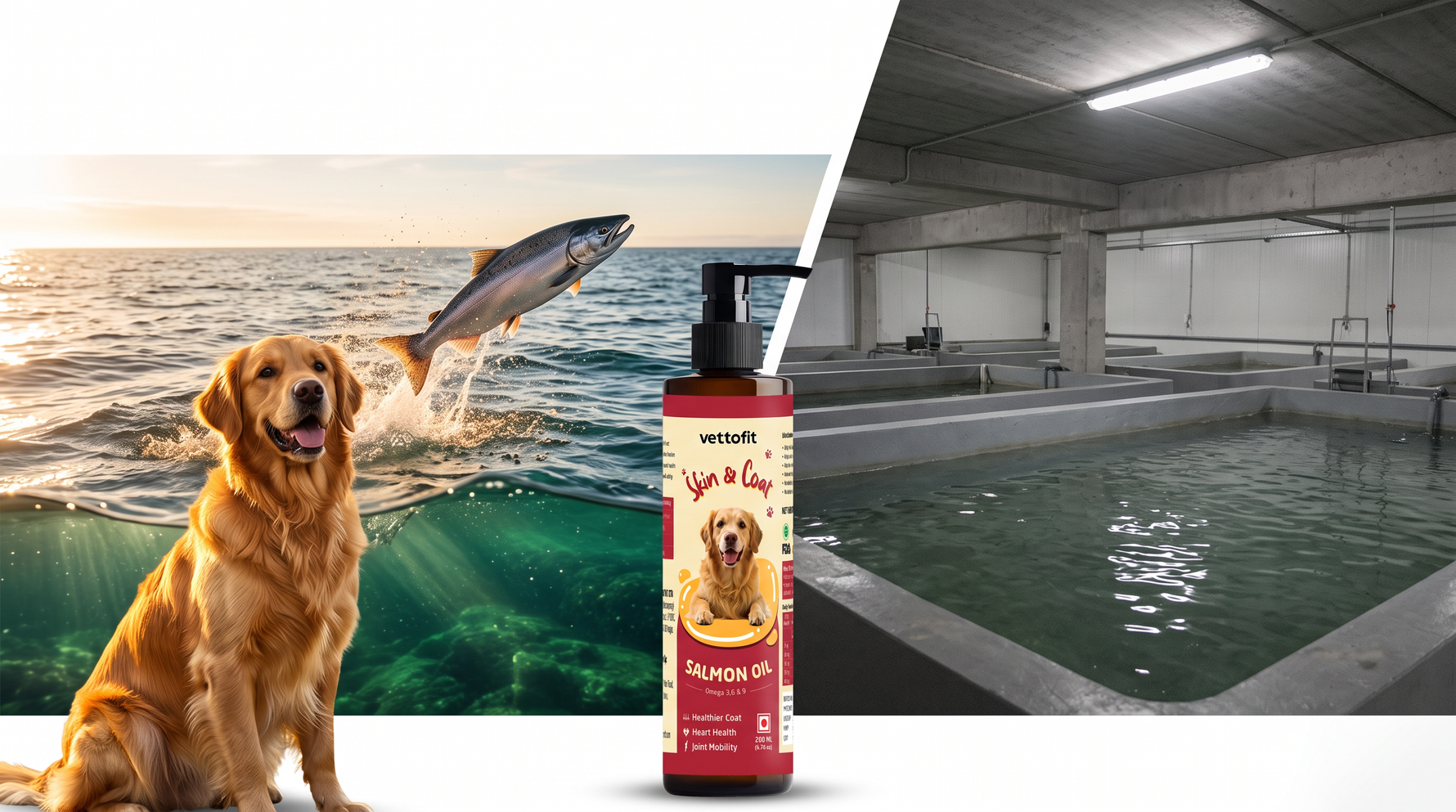 Wild-caught vs farmed salmon oil for dogs: what's the difference?