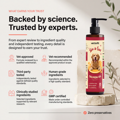Vettofit Wild-Caught Alaskan Salmon Oil for Dogs | Skin & Coat - 200ml - VETTOFIT